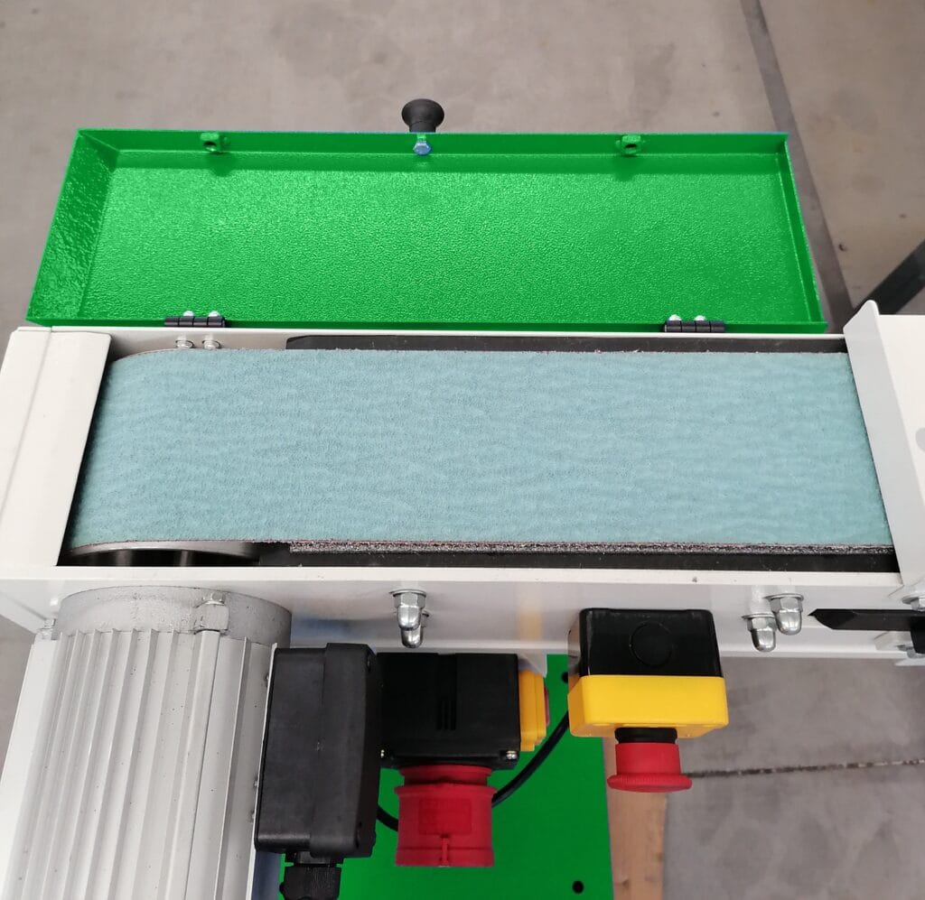 belt grinder graphite contact surface
